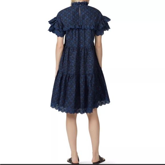 Ulla Johnson Leonie Floral Print Tiered Ruffle Dress w Pockets +MEASUREMENTS 2 - Picture 6 of 15
